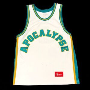 SS16 Supreme APOCALYPSE BASKETBALL JERSEY Size Medium M White Blue B3